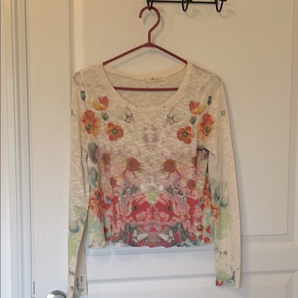 2/$20- Gaze Multicolor Floral Blouse S/M